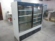 FORMA SCIENTIFIC 3662 LARGE GLASS DOUBLE DOOR LAB FRIDGE 6 FT 1 PHASE  2C TO 23C