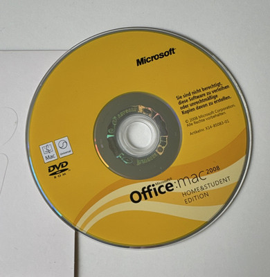 Microsoft Office:mac 2008 Home & Student Edition Deutsch DVD für Mac
