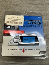 Bell Automotive 22-1-37035-8 Inside-Outside Thermometer and Clock