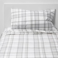 Threshold 400 Thread Count Cotton Sateen 3PC Sheet Set Wrinkle-Resistant