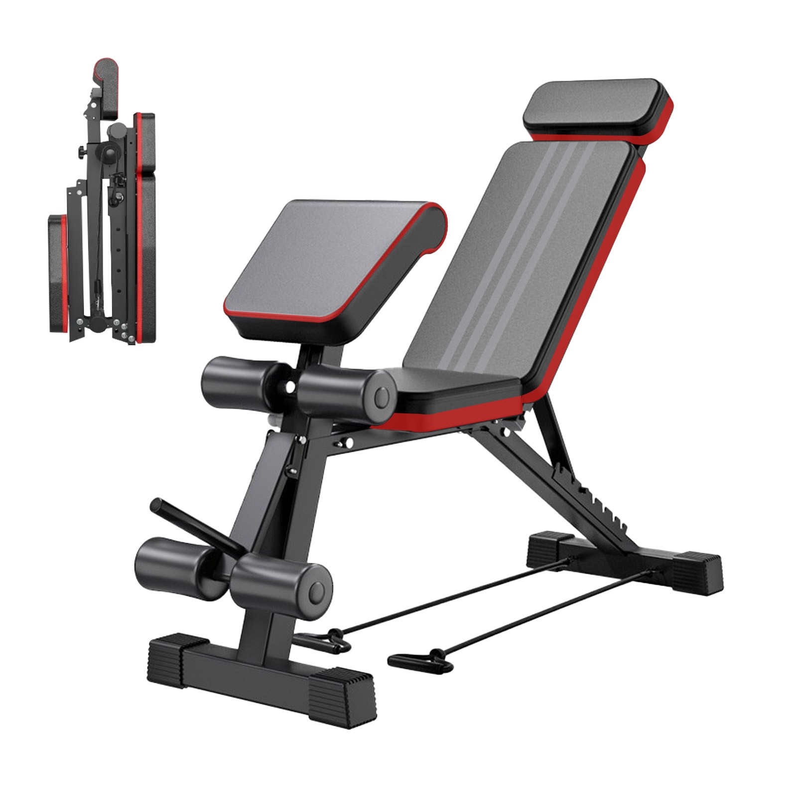 1000 LBS Adjustable Utility Bench Weight Bench Home Gym Fitn