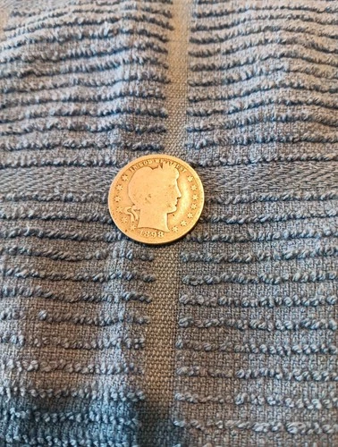 1898 Barber Or Liberty Head Silver Quarter