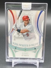 2025 Panini Flawless Albert Pujols Red White & Blue Diamond Ruby, Sapphire /25