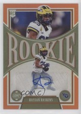 2022 Legacy Rookies Premium Penmanship Orange /149 Hassan Haskins #195 Auto 0c3