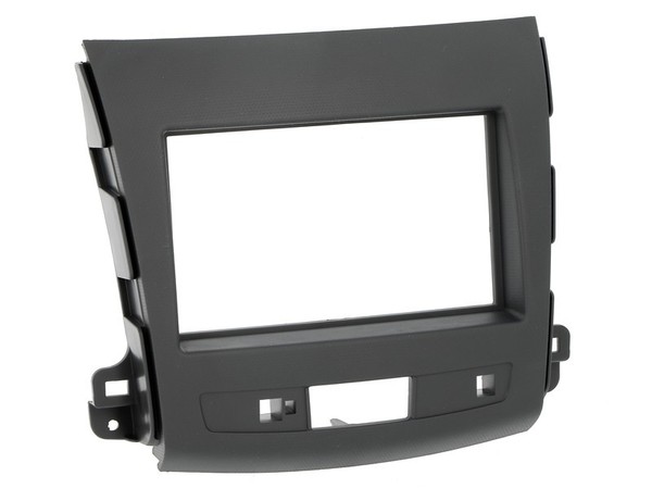 Autoradioblende Doppel-Din Einbaurahmen Montagerahmen Schwarz FüR Peugeot 4007 V-image