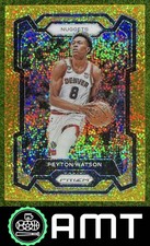 Peyton Watson 2023-24 Panini Prizm Prizms Gold Sparkle 19/24 Denver Nuggets #247