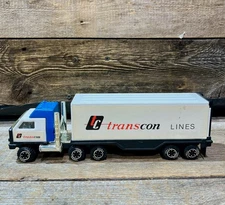 Mini Tonka, Semi-Tractor & Trailer, Transcon Lines, Pressed Steel