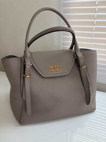 PRADA 2 way handbag grey 746942