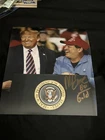 1980 TEAM USA Hockey MIKE ERUZIONE Signed 8x10 DONALD TRUMP Photo AUTOGRAPH