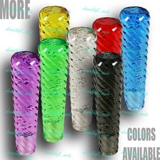 Jdm Universal Spiral Crystal Vip Manual Bubble Shifter Shift Knob Head 150mm
