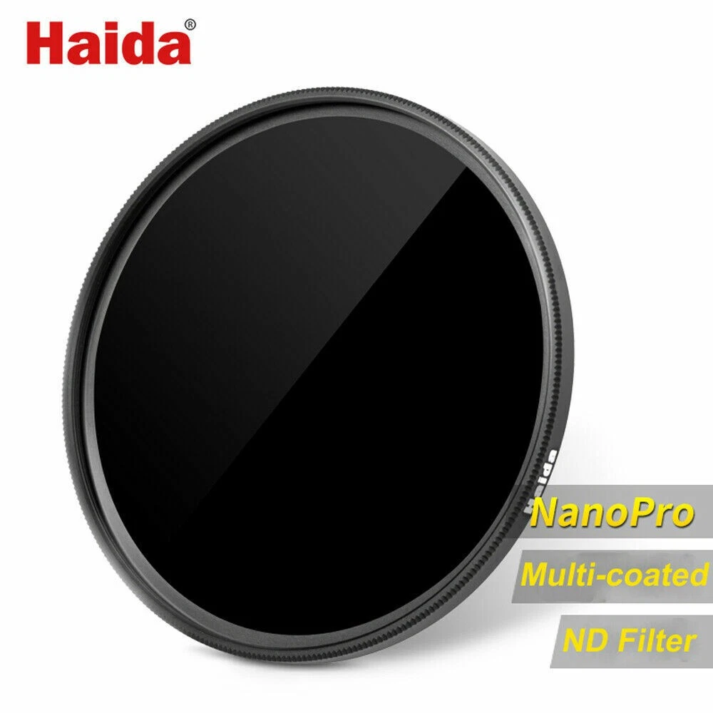 Haida NanoPro MC ND 1.8 ND64x Filter, 6 Stops 49/52/55/58/62/67/72/77/82mm