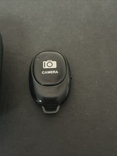 Remote Shutter Wireless Control Round Black Smartphone iPhone Android W Case