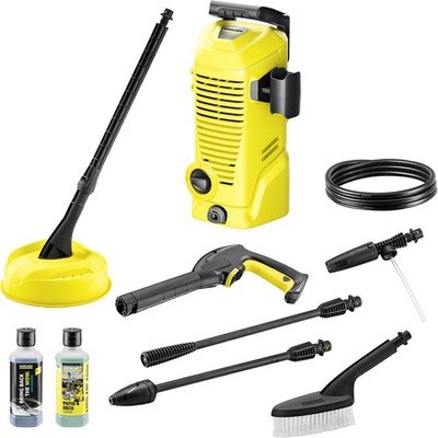 Kärcher K2 Hochdruckreiniger 110 bar Car & Home Kit T1 Terrassenreiniger 4m Schlauch
