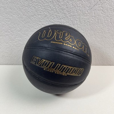 Wilson Evolution Black Edition Indoor Game Basketball - Size 7 Official