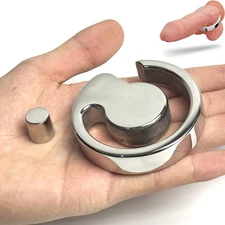 Stainless Steel Penis Ring Ball Stretcher Delay Cock Ring Scrotum Restraint BDSM