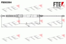 Bremsseil Seilzug Feststellbremse FTE 9250084 für VW TOURAN 1T1 1T2 1T3 TSI FSI