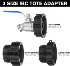 IBC Tote Adapter 275-330 Gallon IBC Tote Water Tank Fittings IBC Tote Garden ...
