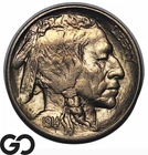 1914 Buffalo Nickel, Frosty Near Gem BU++, Tough This Nice!