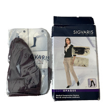 Sigvaris Medical Knee Compression Socks Womens Size MS Purple Stretch 20-30mmHg