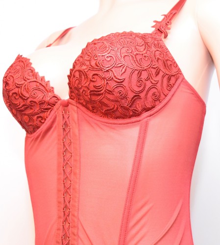 LISE CHARMEL Donna Belle De Nuit Guêpière Bustier (AC4533C) Colore Rubino, 34C - Foto 12 di 12