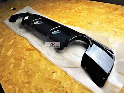 BMW 3 Series E92 E93 Gloss Black Rear Valance Diffuser Spoiler Splitter M Sport