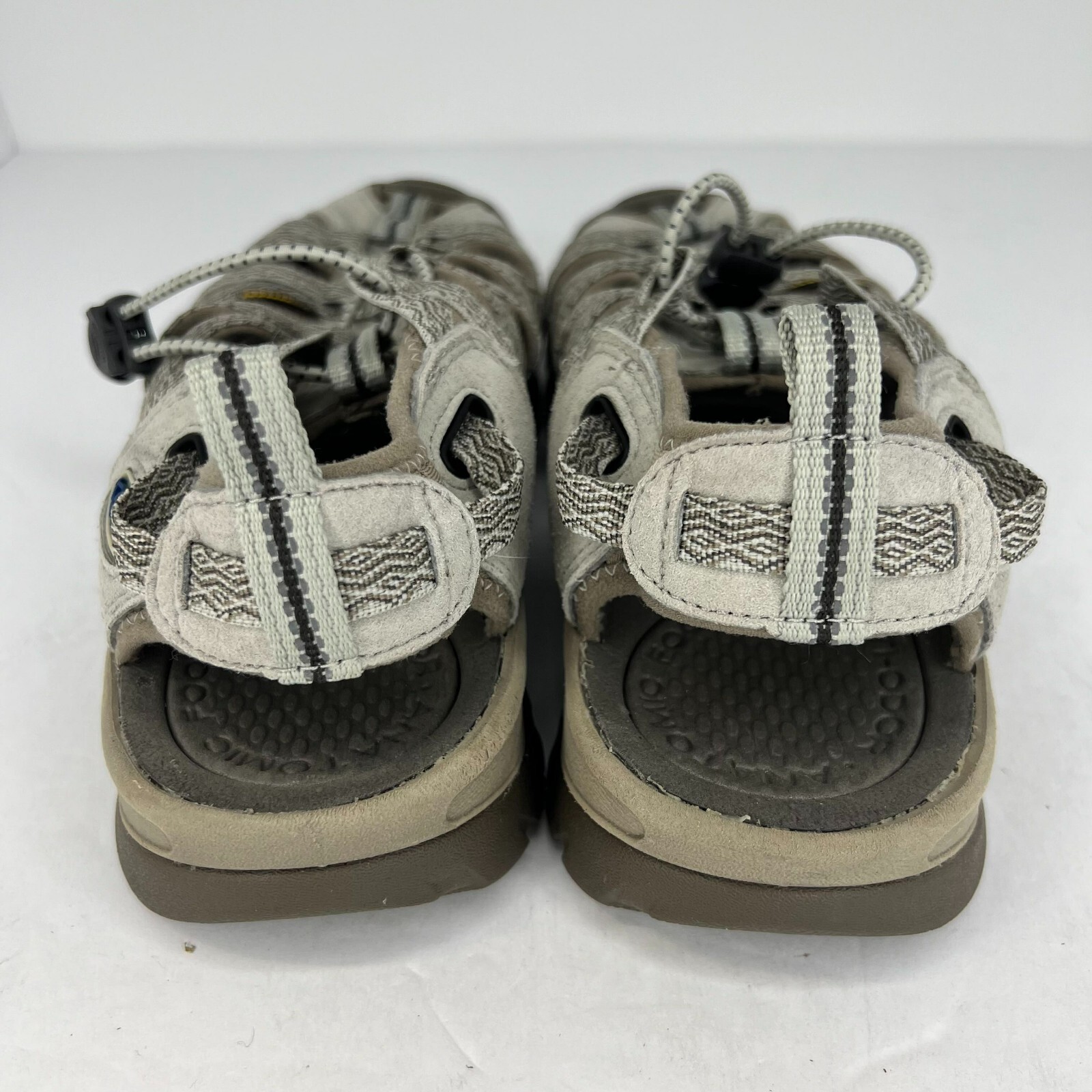 Sandali da trekking Keen donna KMX 040716 marrone beige stringati impermeabili taglia 10 5