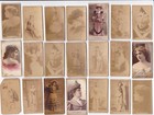 (21) Sweet Caporal Cigarette Cards of Actresses