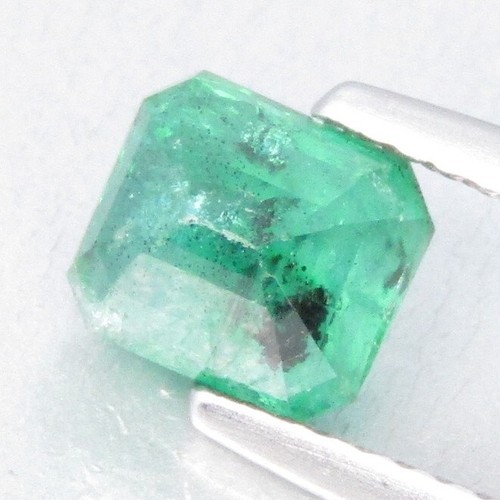1.50Cts Stunning Natural Zambia Emerald 6.2x5.6x5mm Emerald Cut Loose Gemstone - Picture 2 of 4