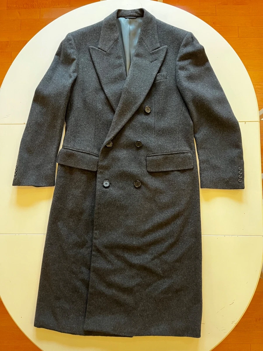 Nordstrom Jacob Siegel Co. 100 Cashmere Overcoat Charcoal Men s 40L