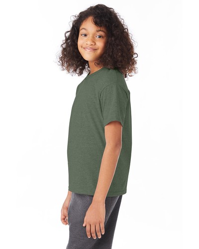 Hanes 5370 Youth Comfort Blend Crew Neck T Shirt Short Sleeve Stylish T-Shirt - Picture 47 of 122