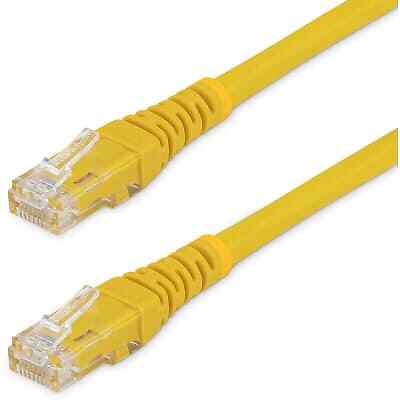 1PC STARTECH.COM C6PATCH6YL Cat6 Ethernet Cable - 6 ft - Yellow - Patch Cable -
