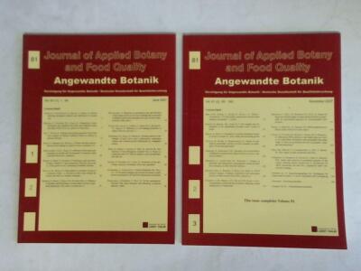 Journal of Applied Botany and Food Quality = Angewandte Botanik, Vol. 81/2007, 1