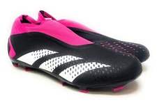 Mens Adidas Predator Accuracy.3 Size 12 (Black/White/Team Shock Pink)