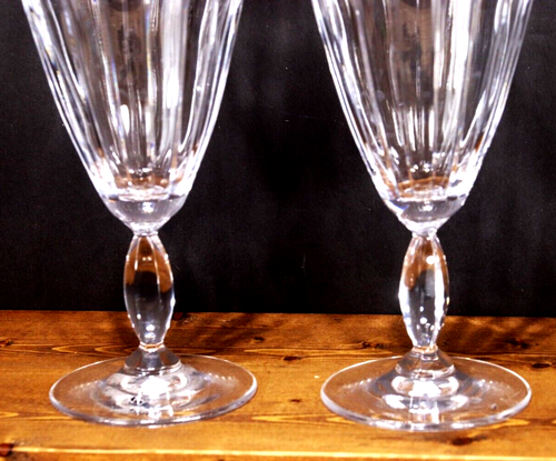 Set of 2 MIKASA HAYWARD ICED TEA Vertical Cut Crystal Glasses MINT! As New. - Picture 3 of 4