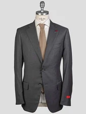 Isaia Gray Wool Suit XI3 Man