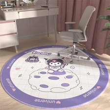 Kuromi Rug Purple Astronaut - Sanrio rug, Non-slip Office Mat