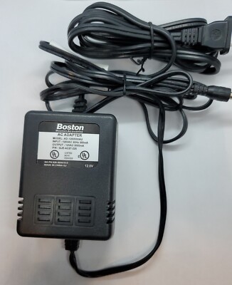 Boston Acoustics AC Adapter Model #AD-1202000AU GJE—AC57-225 Black W ...