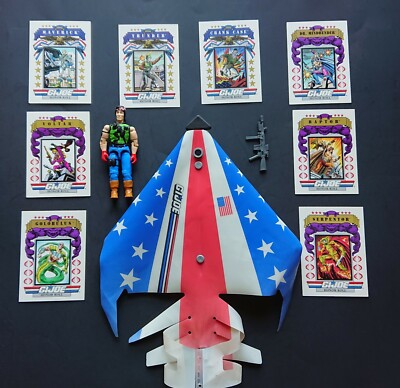 GI Joe Air Commandos Spirit w/ Glider & trading cards ARHA 1991 Hasbro Used