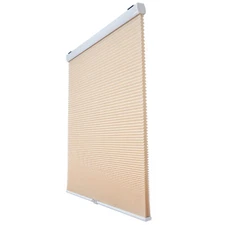 71" W X 48" H Beige Privacy & Light Filtering Cordless Cellular Shades Window Bl