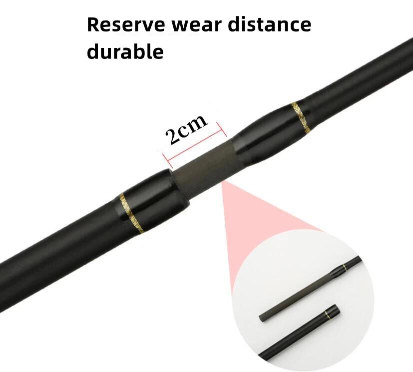 Spinning Fishing Rod Carbon Fiber 1.8m-2.7m 3 Sections Travel Rods Stream Rods  - Image 4 of 4