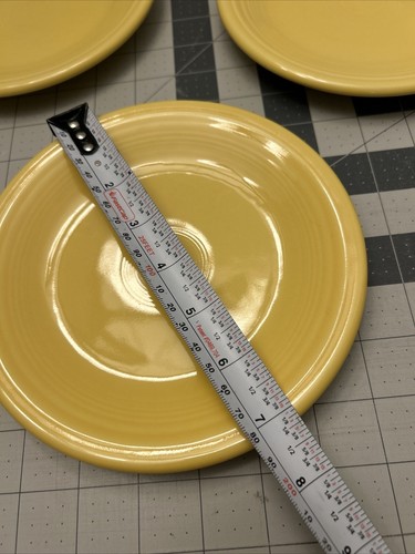 Fiesta Ware Salad Dessert Plate Sunflower Yellow 7 1/4" Set of 3 - Picture 12 of 12