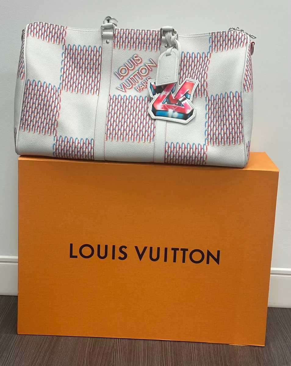 orange louis vuitton duffle bag