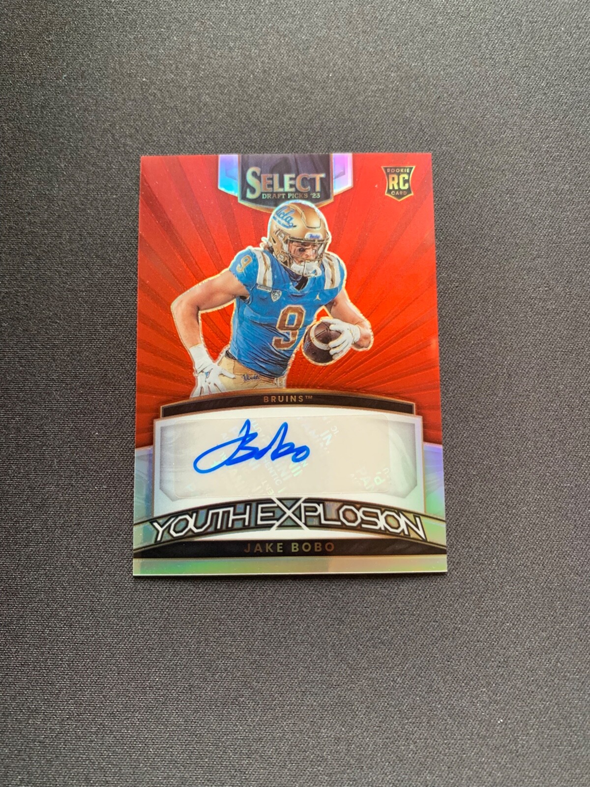 2023 Panini Select Draft Picks Red Prizm Jake Bobo #YS-JBO Rookie Auto RC
