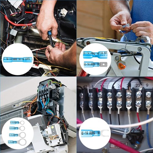 320x assortimento connettore cavo termoretraibile calore anello terminale vanga auto marina - Foto 9 di 31