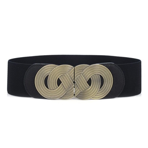 Wide Elastic Waist Belt Ladies Fashion Cinch Stretchy Stylish Dress Waistband - Picture 6 of 14