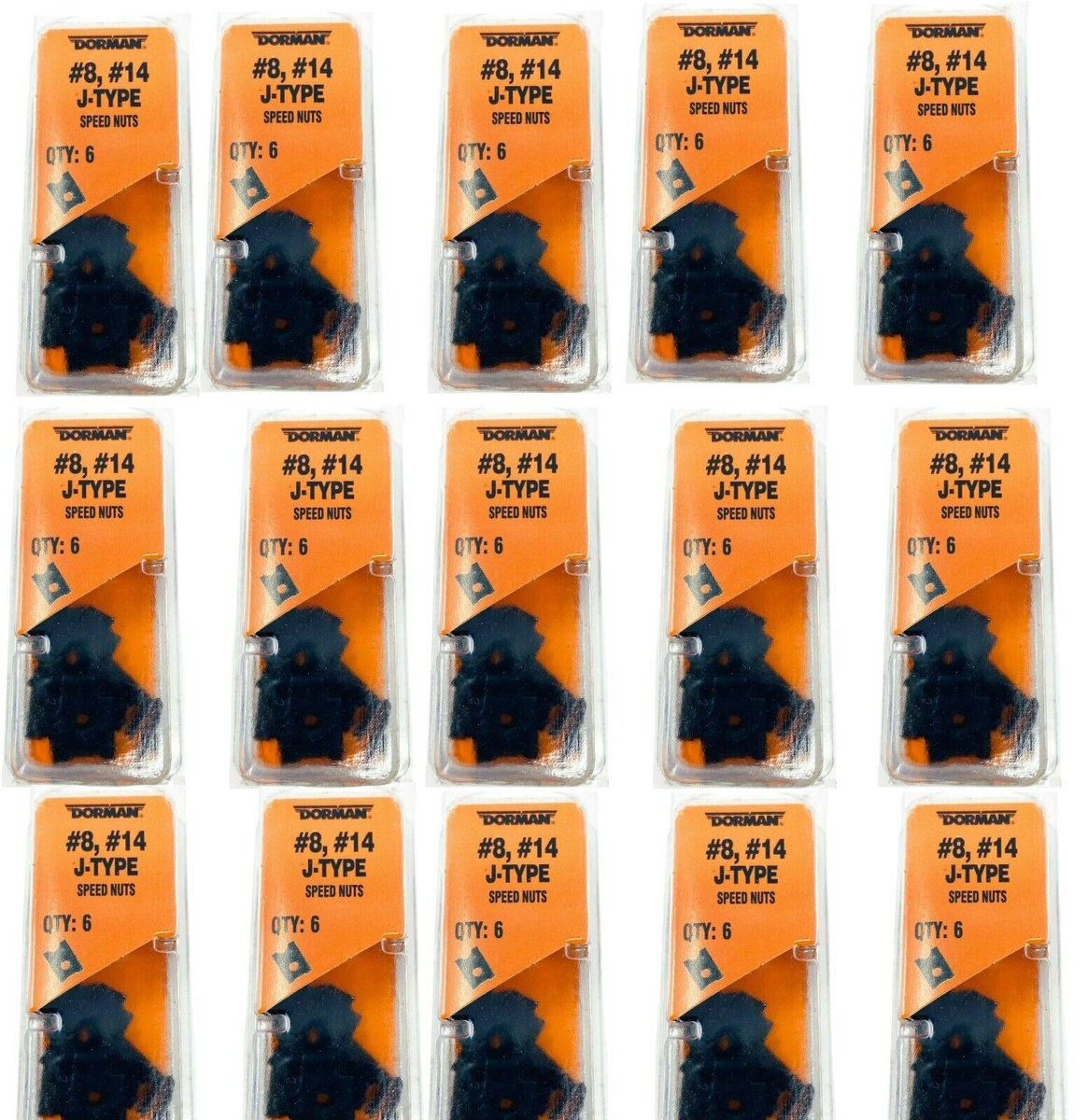 Dorman 961-300 J Type Speed Clip Nut, 15 x Pack of 6, 90 Pcs | eBay