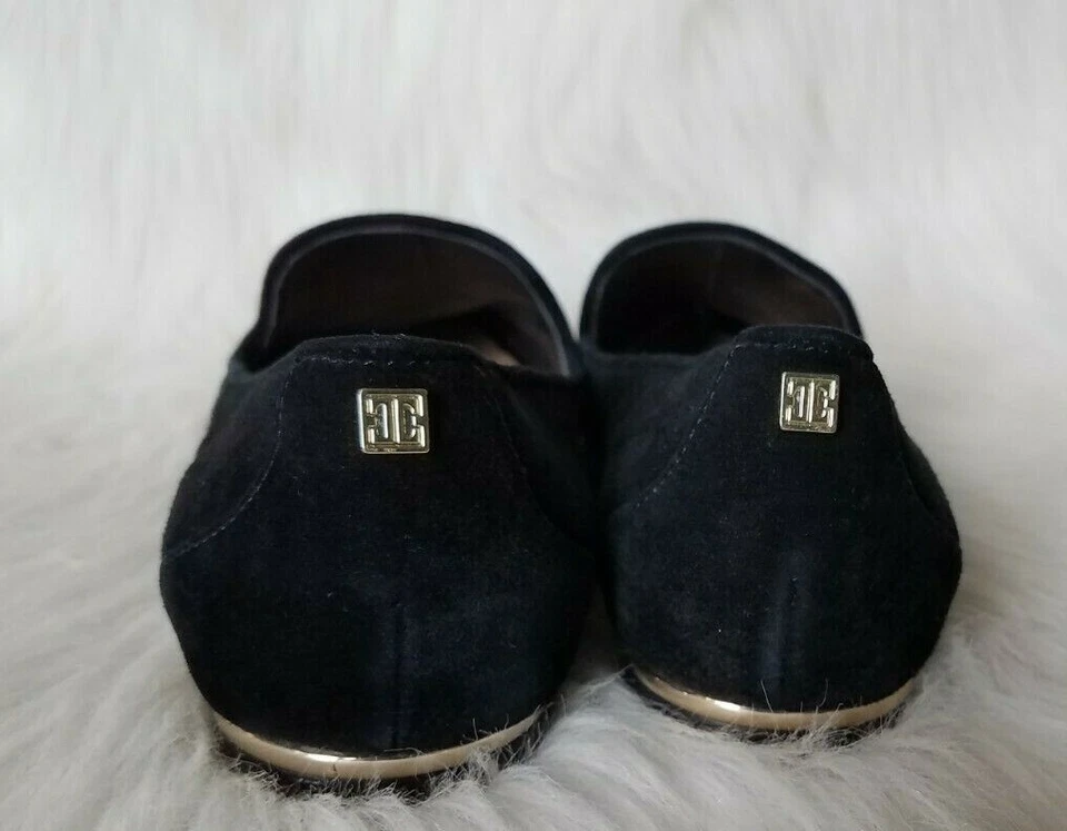 Ivanka Trump Mujer Zarina Negro Gamuza Punta Plana Talla 6.5 M Foto 3 de 4