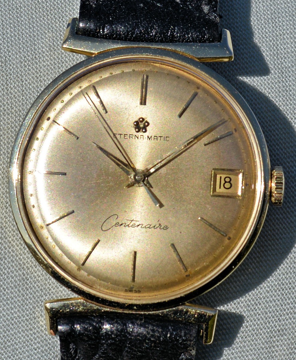 Eterna-Matic Centenaire Vintage Watch 18kt Gold Excellent Eterna-Matic Centenaire Vintage Watch 18kt Gold Excellent