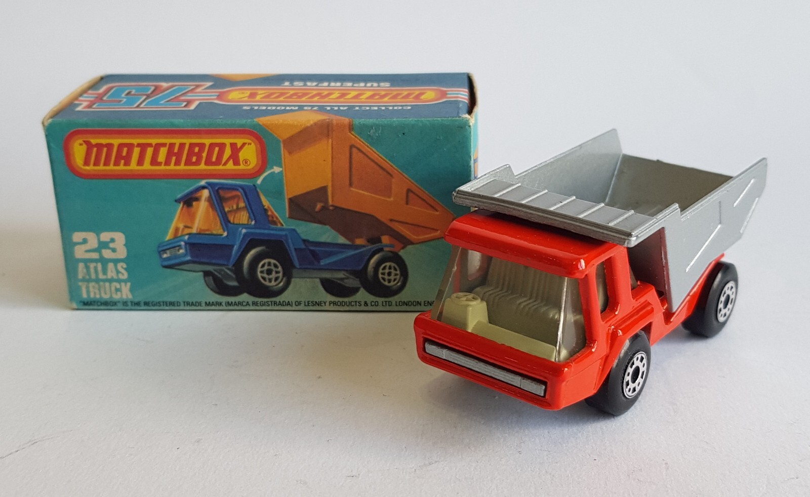 Matchbox 23f, Atlas Dump Truck - Free Price Guide & Review