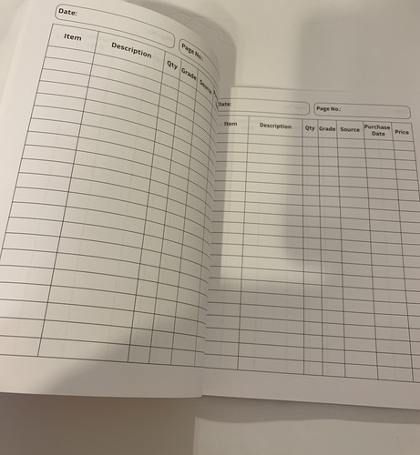 Gold Touch Stamp Collectors Inventory Logbook NEW - Picture 4 of 5